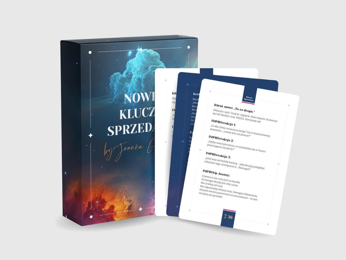 Karty Nowe Klucze Sprzedaży by Joanna Gdaniec